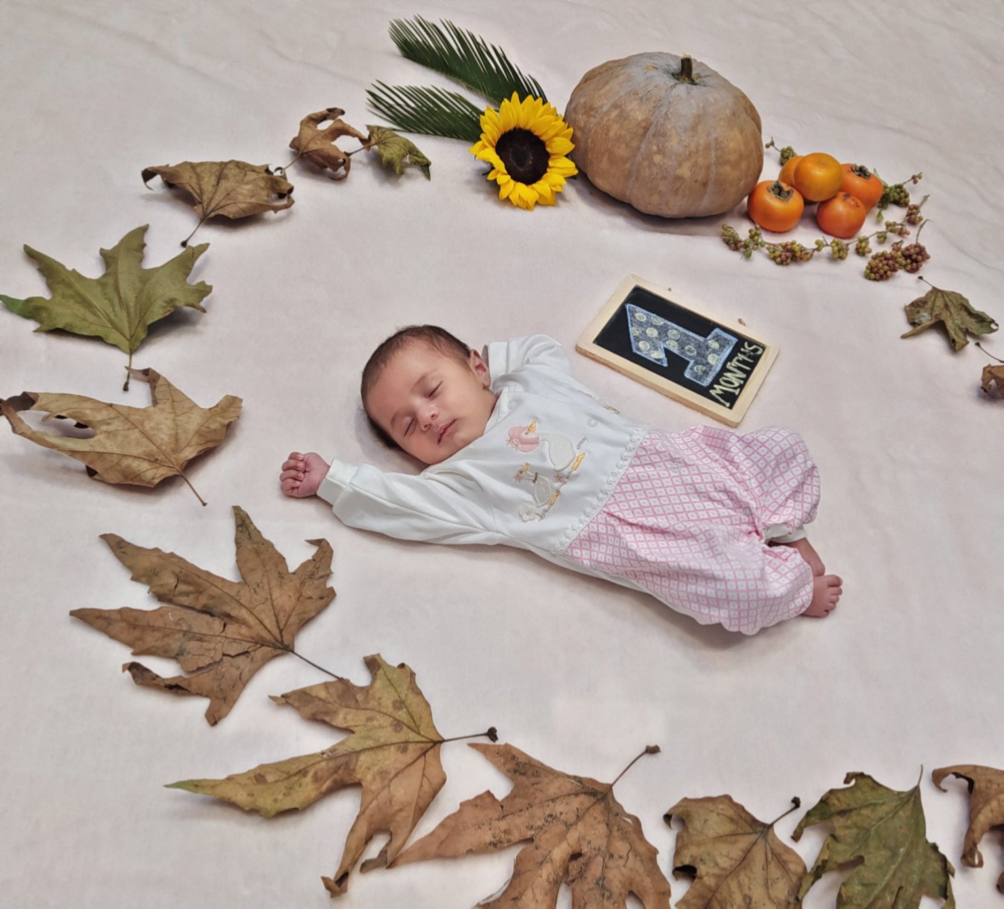 تم عکس پاییزی نوزاد سلین مرزبان