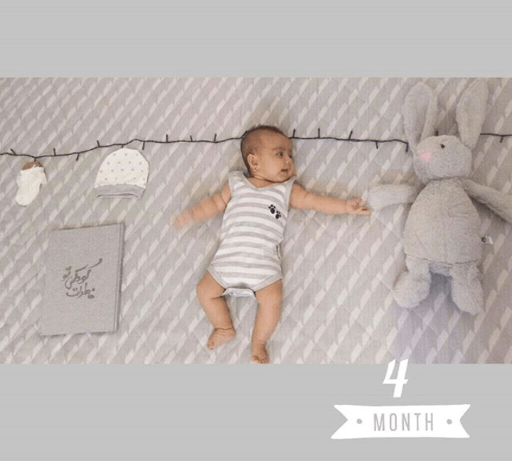 چهار ماهگی نوزاد اِلآرا تفضلی