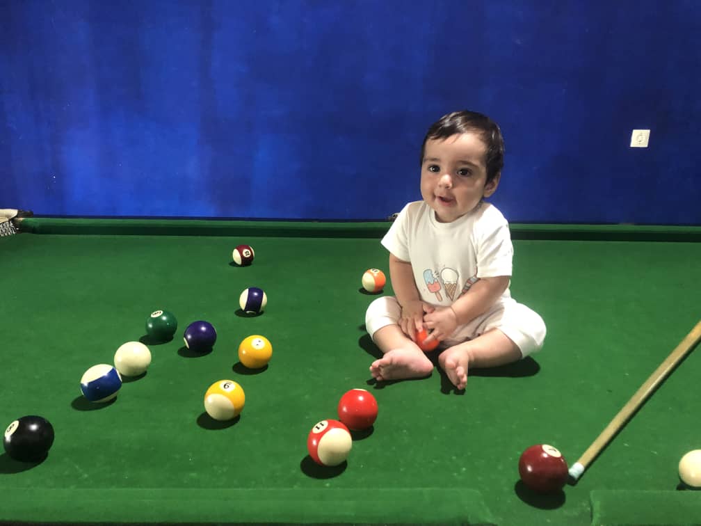 هشت ماهگی نوزاد كوهيار كريم پور