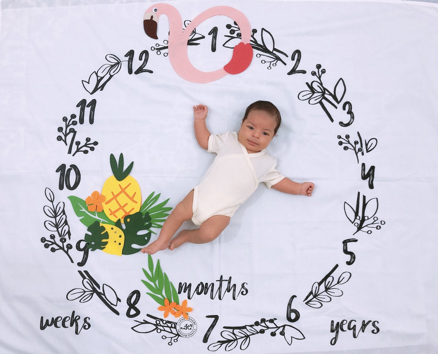 یک ماهگی نوزاد سام پورزال