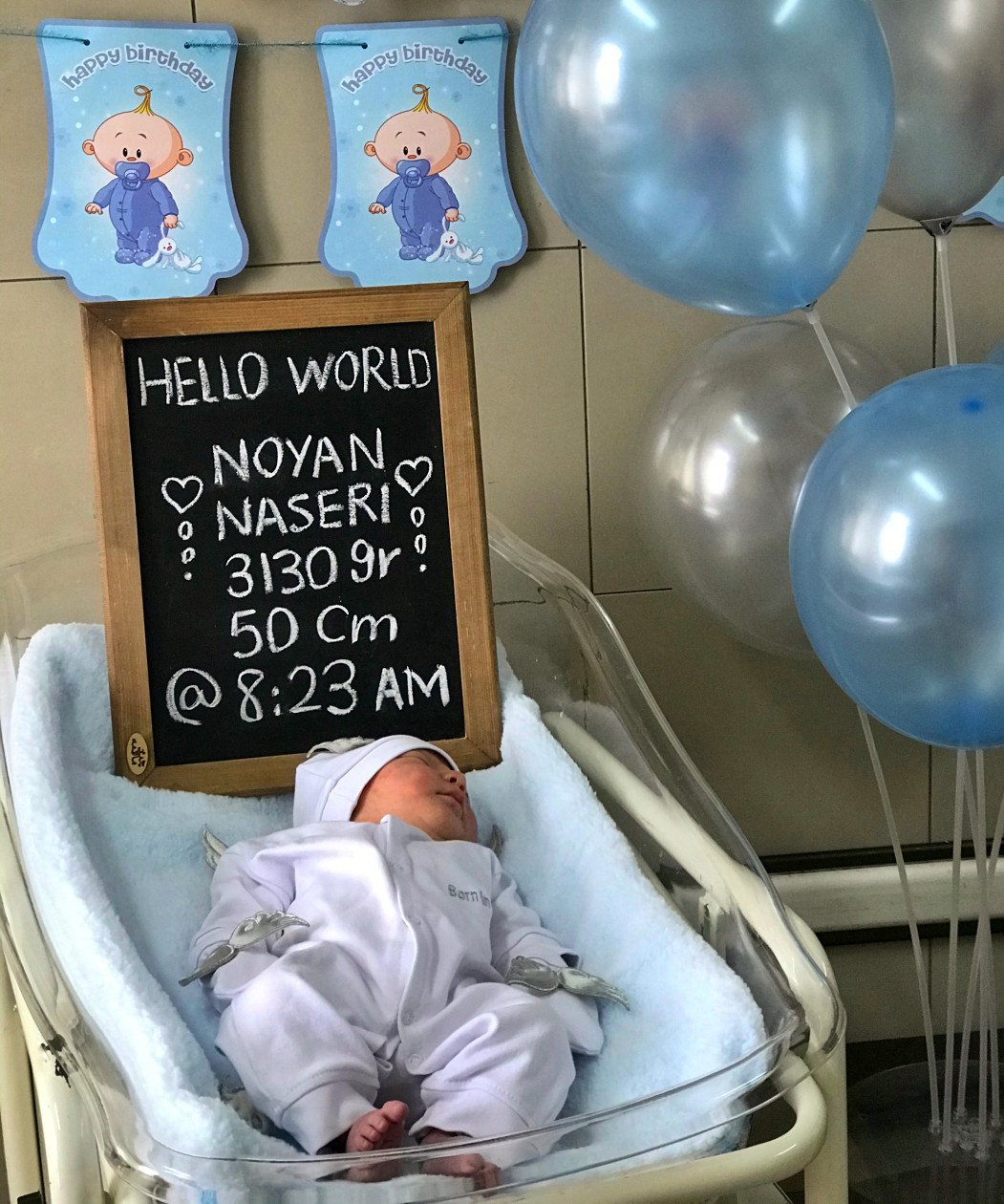 متولد شدن نوزاد نویان ناصری