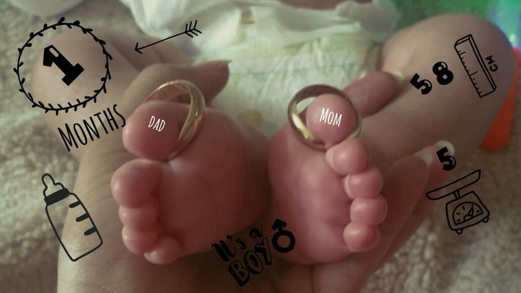 یک ماهگی نوزاد مانیار مهتر حاجی