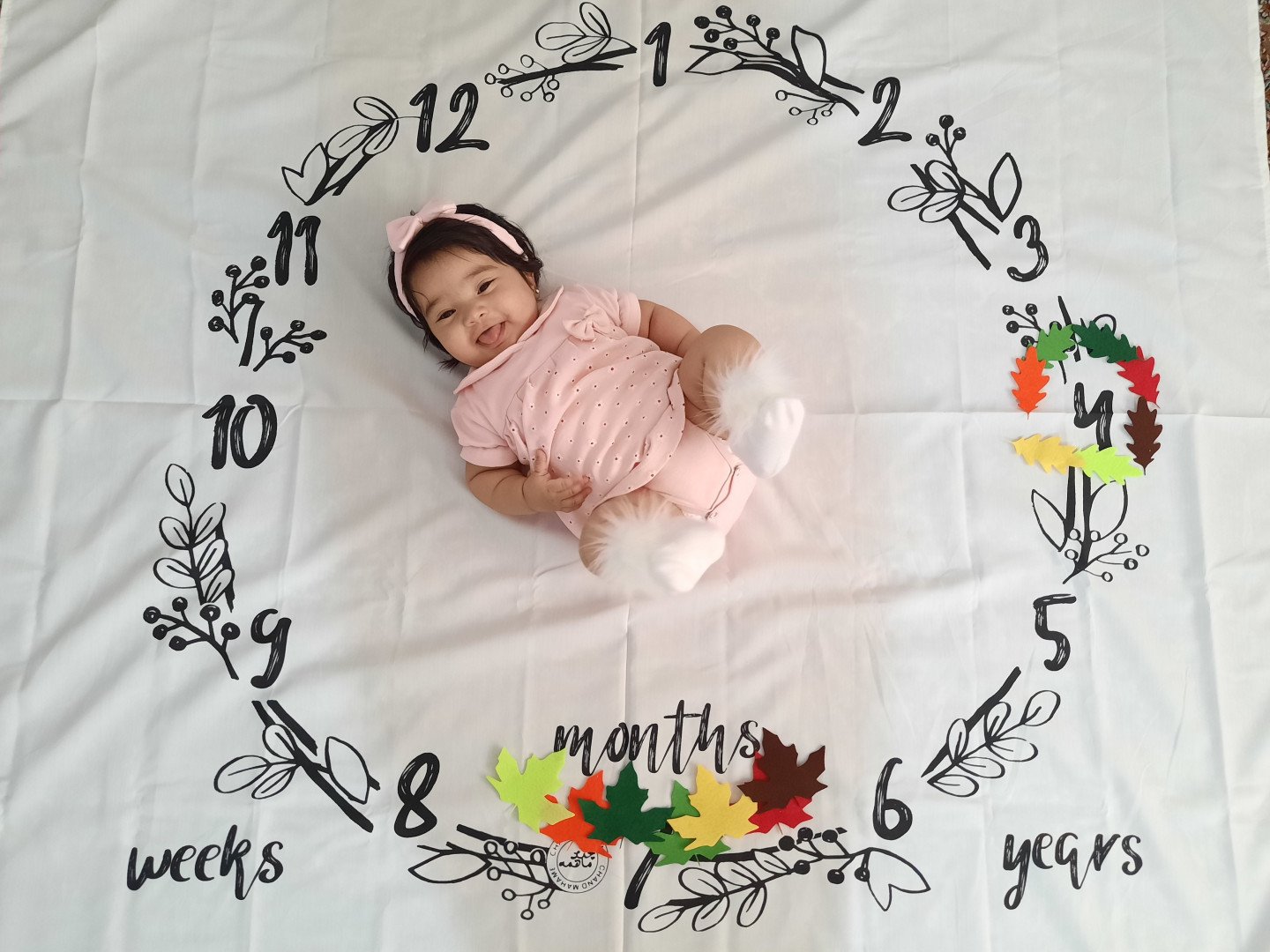 تم و تزیینات نمدی طرح گل و برگ رونیا حسنی