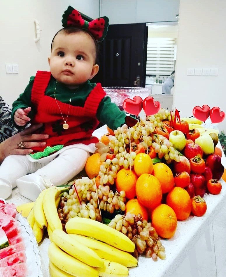 شب یلدا کودک ارغوان رجبلو