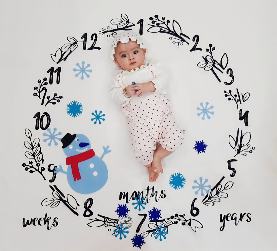 تم عکس زمستانی نوزاد نورا عزیزی