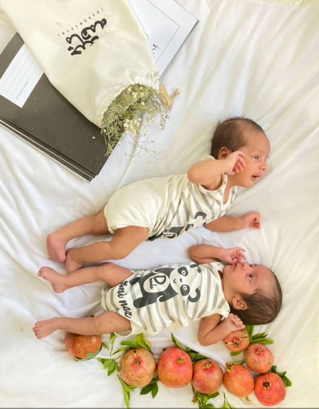 یک ماهگی نوزاد آراد و رایان قاسمی