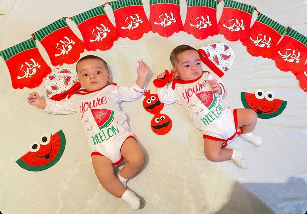 سه ماهگی نوزاد آراد و رایان قاسمی