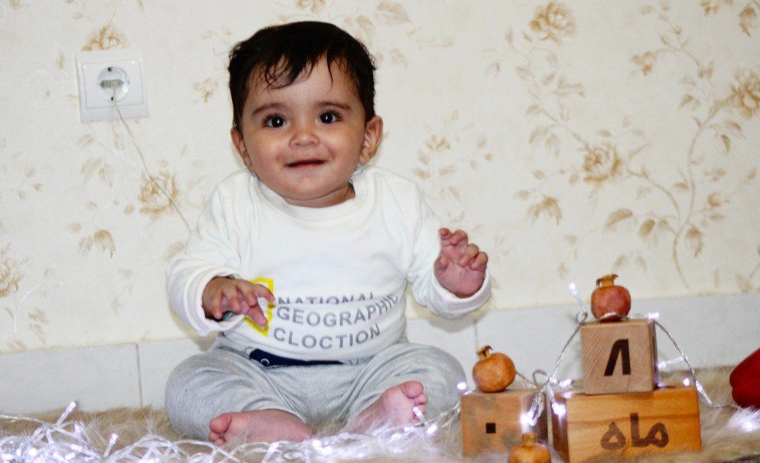 هشت ماهگی نوزاد آیهان راد