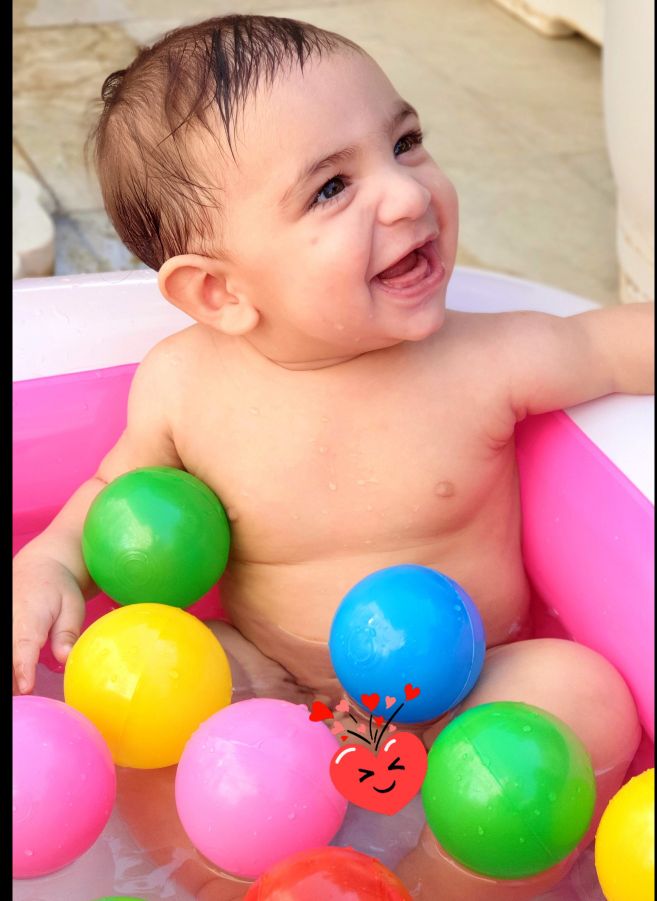 تم عکس تابستانی کودک لاوین سلیمیان