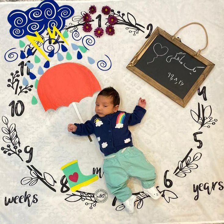 یک ماهگی نوزاد لاوین سلیمیان