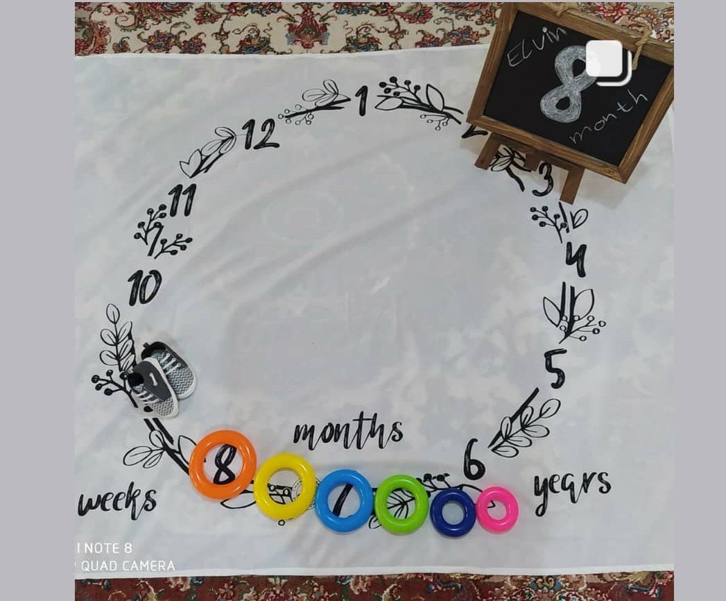 هشت ماهگی نوزاد ائلوین حامدی