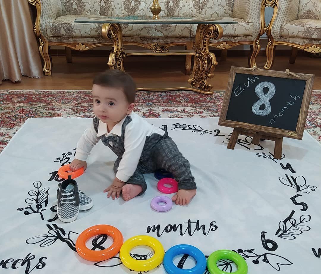 هشت ماهگی نوزاد ائلوین حامدی