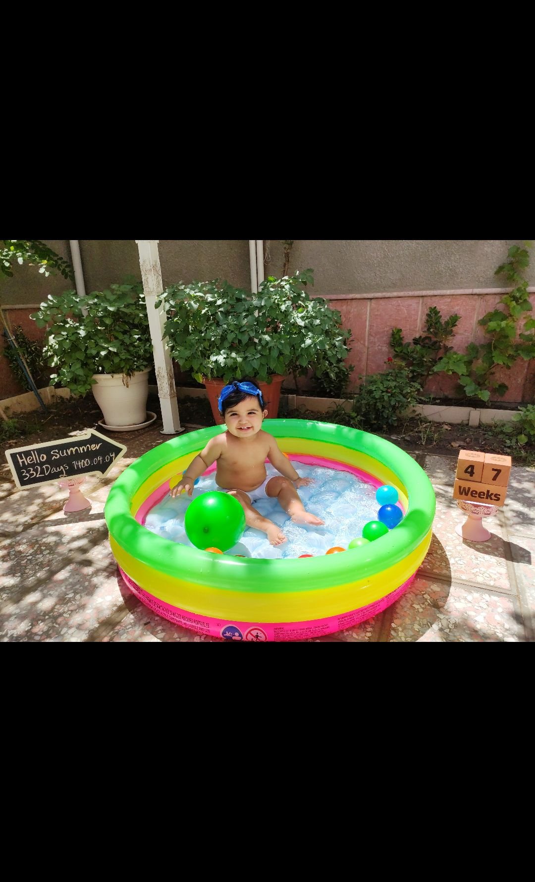 تم عکس تابستانی کودک ترنم توکلی