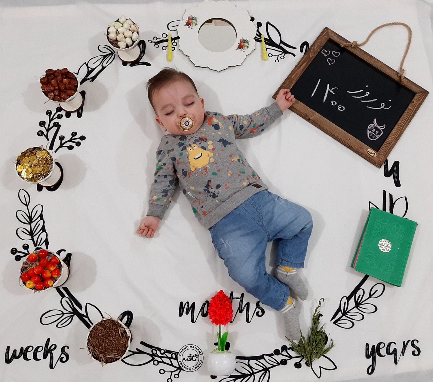 شش ماهگی نوزاد محمد مرصاد بیات