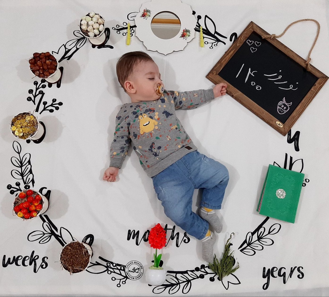 شش ماهگی نوزاد محمد مرصاد بیات