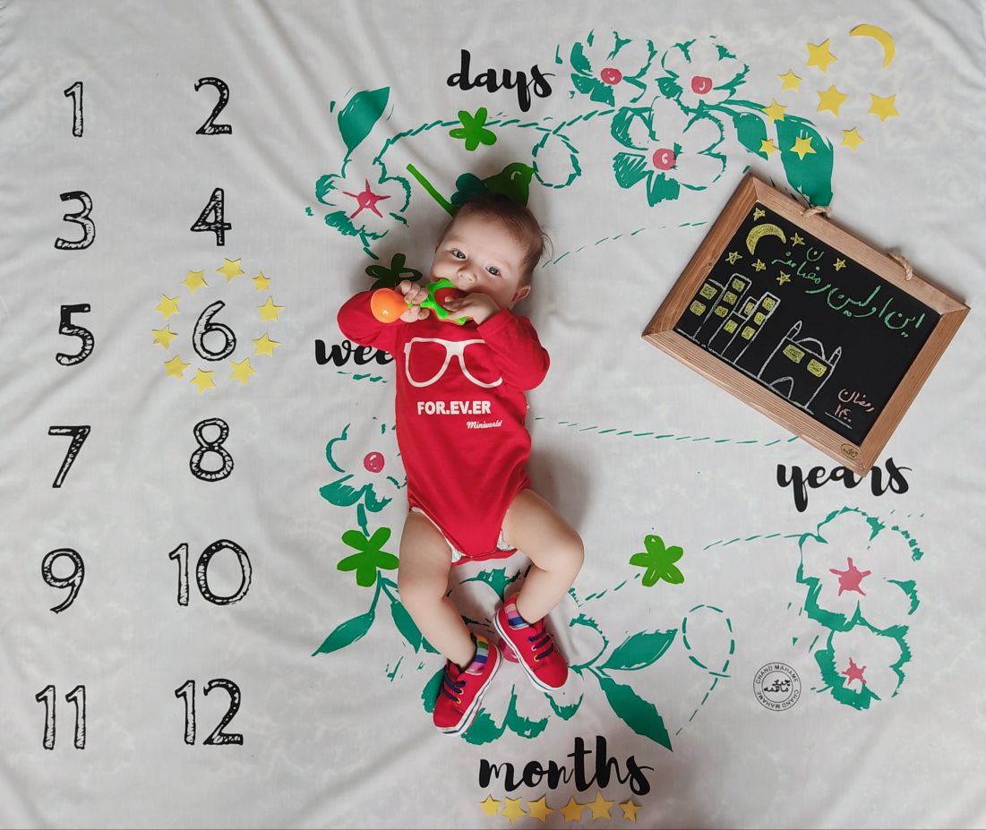 پارچه ماهگرد طرح ونوس رنگی ماهان بایرام زاده