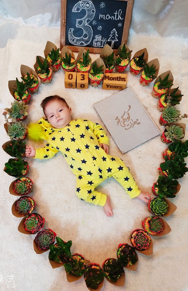 تم عکس زمستانی نوزاد ماهان بایرام زاده