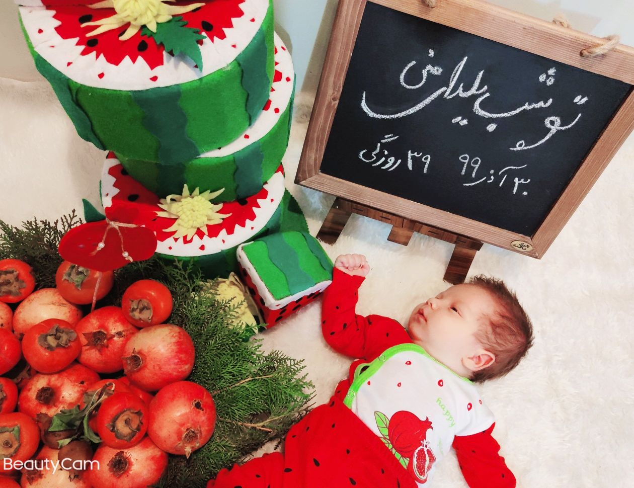 یک ماهگی نوزاد ماهان بایرام زاده