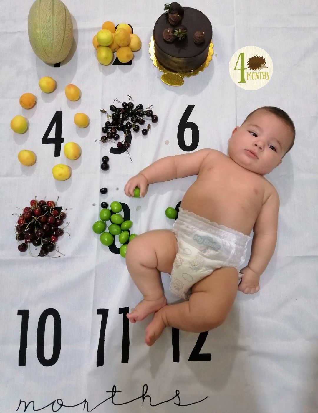 پارچه ماهگرد نوزاد طرح کلاسیک سیدکسری حسینی گهر