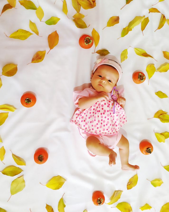 تم عکس پاییزی نوزاد Elina