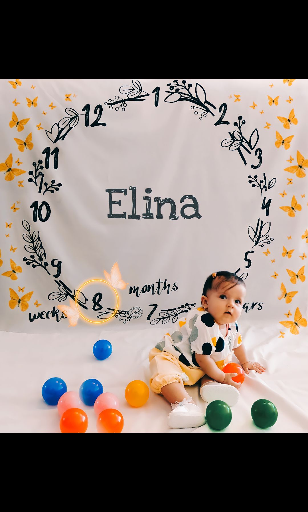 هشت ماهگی نوزاد Elina