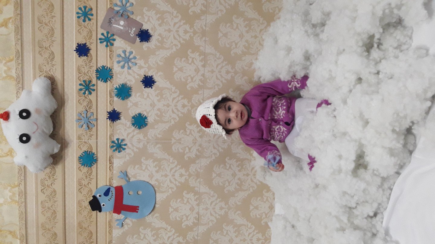 تم عکس زمستانی نوزاد آندیا