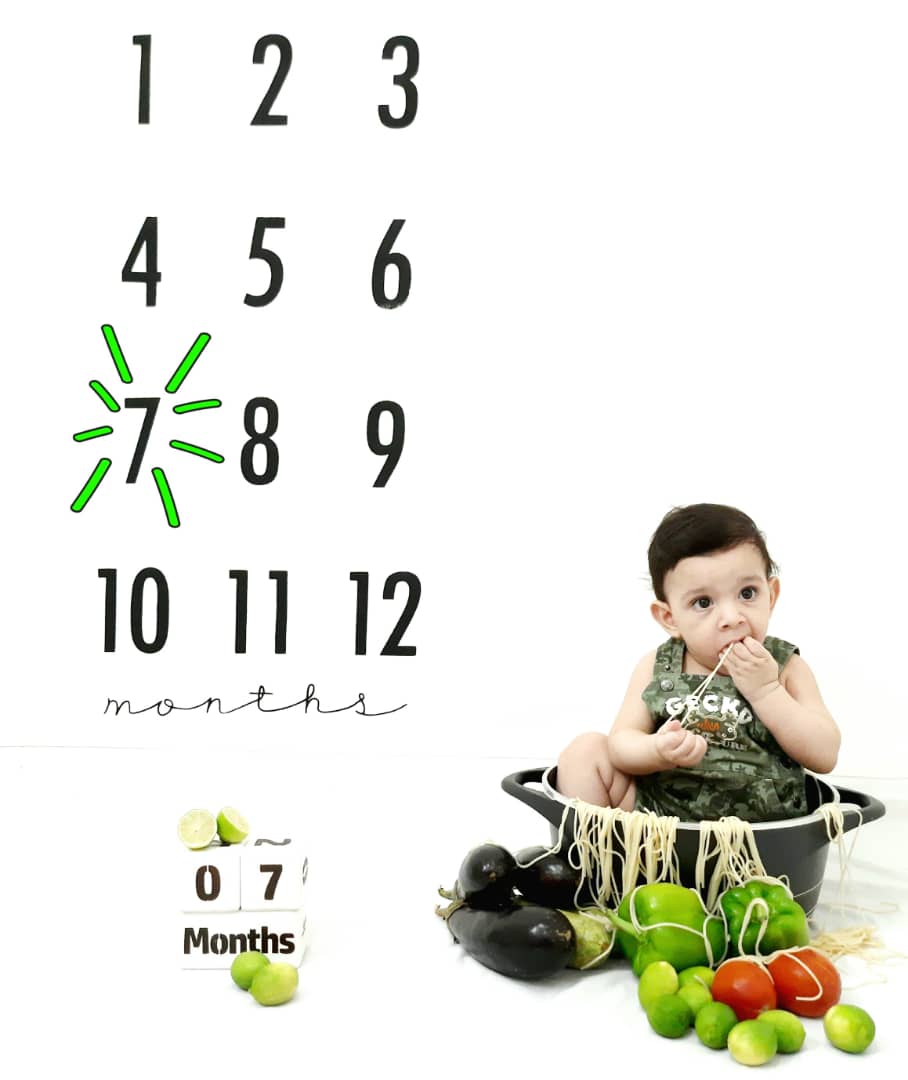 پارچه ماهگرد نوزاد طرح کلاسیک محمد حامی پورحسن