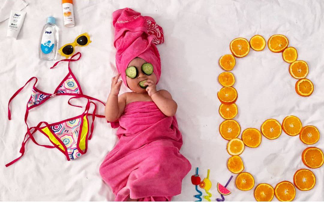 تم عکس تابستانی کودک دریا ذاکری