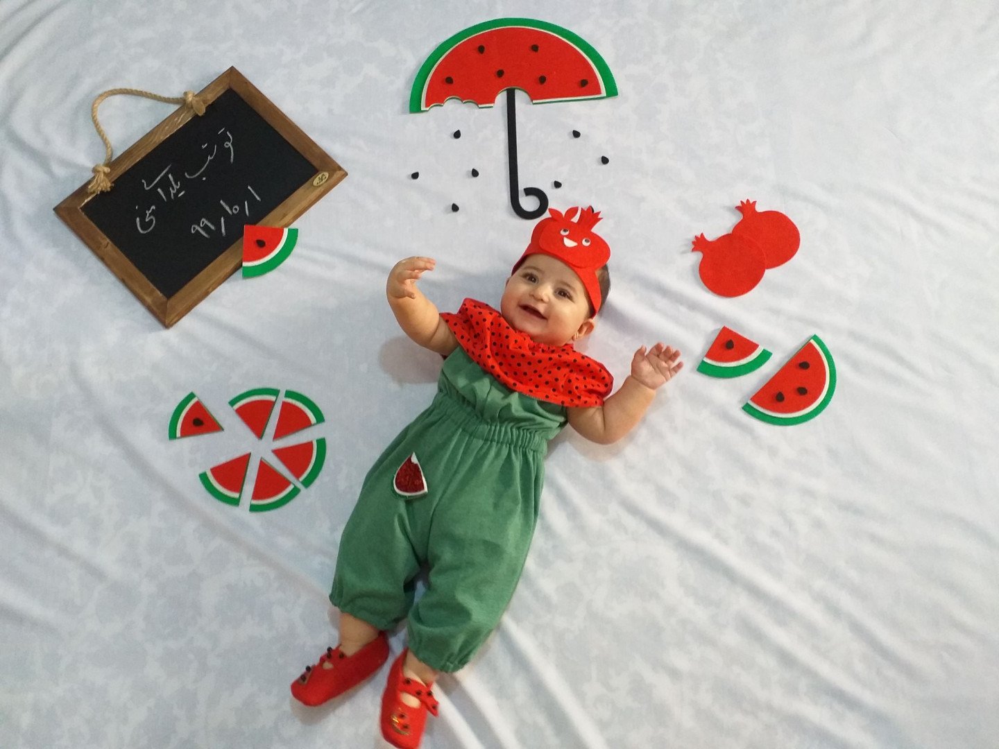 شش ماهگی نوزاد نفس حیدری مهر