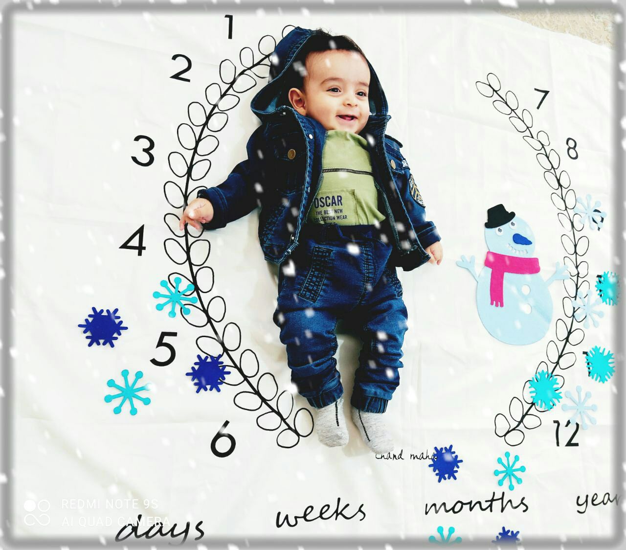 تم عکس زمستانی نوزاد آراد زاهدی