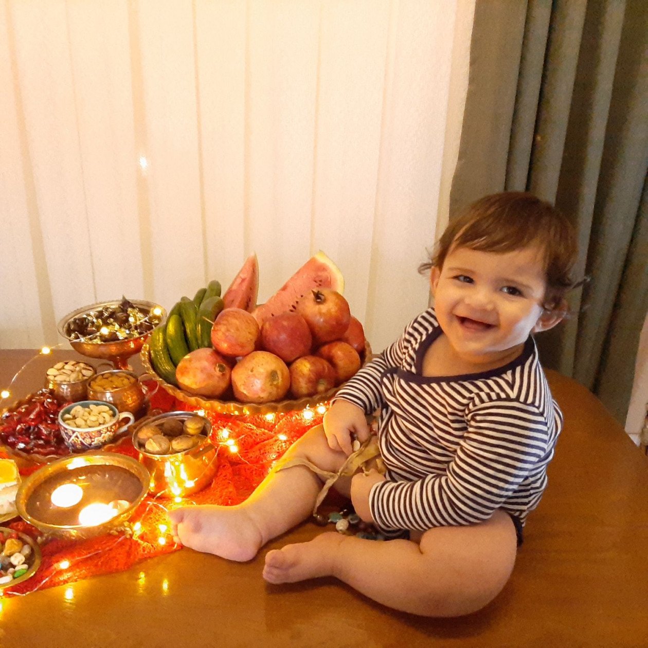 تم عکس زمستانی نوزاد الوین معرفت