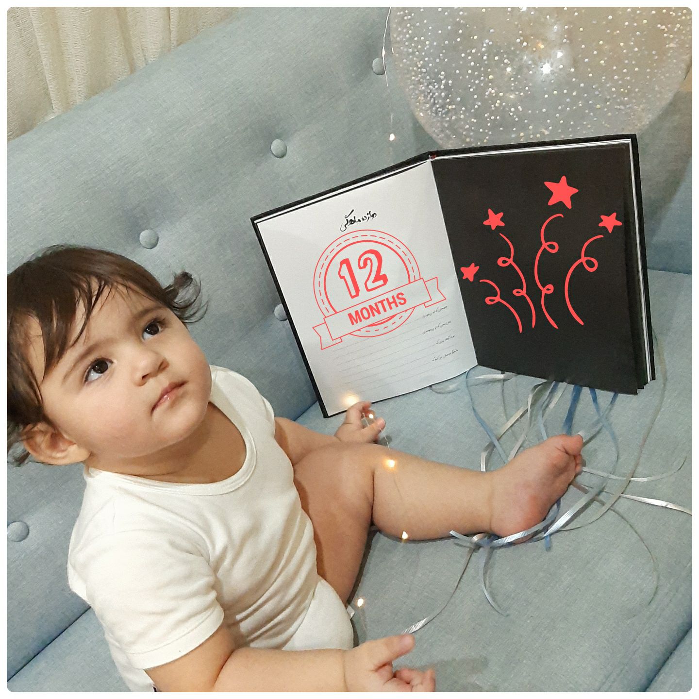 تم عکس زمستانی نوزاد الوین معرفت