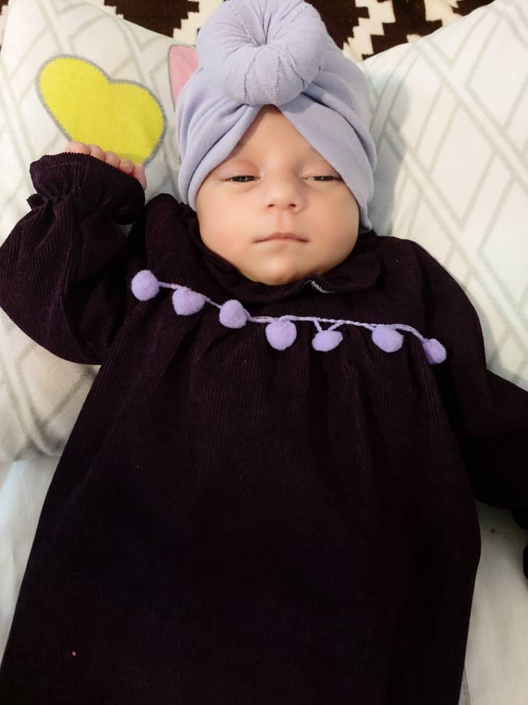 یک ماهگی نوزاد درسا خيرمند