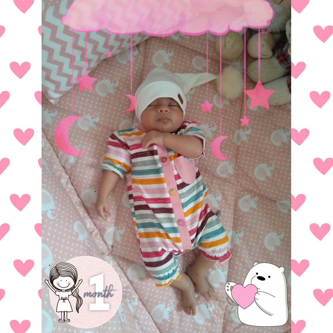 یک ماهگی نوزاد سوگند امامی