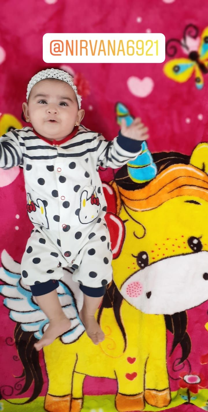 چهار ماهگی نوزاد نیروانا نیرومند