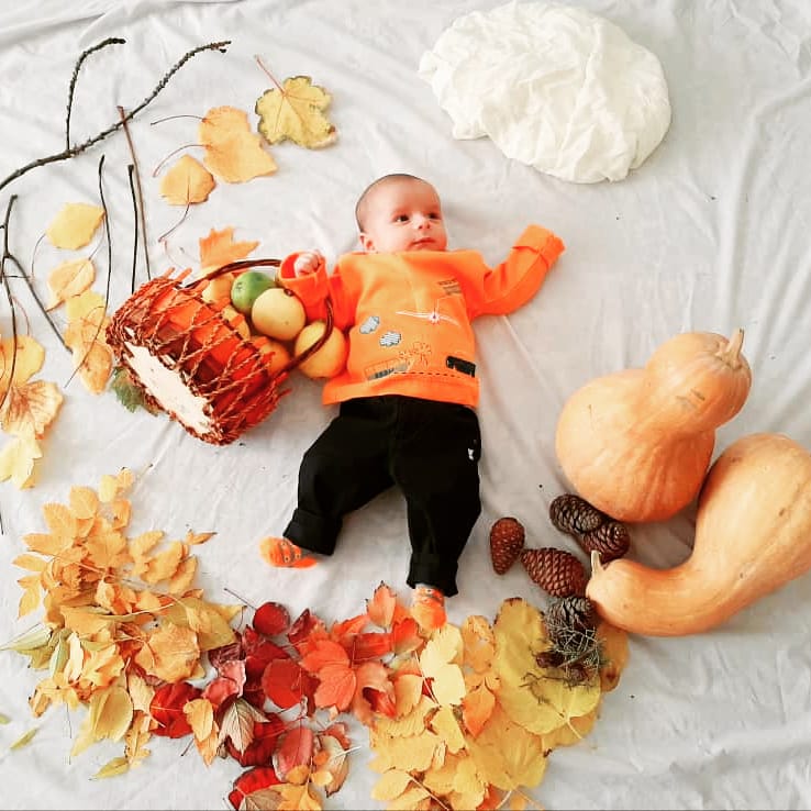 تم عکس پاییزی نوزاد سید پارسا معطر