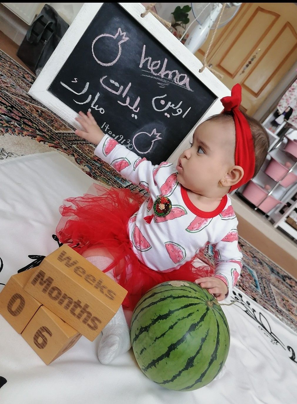 شش ماهگی نوزاد حلما ملک آبادی