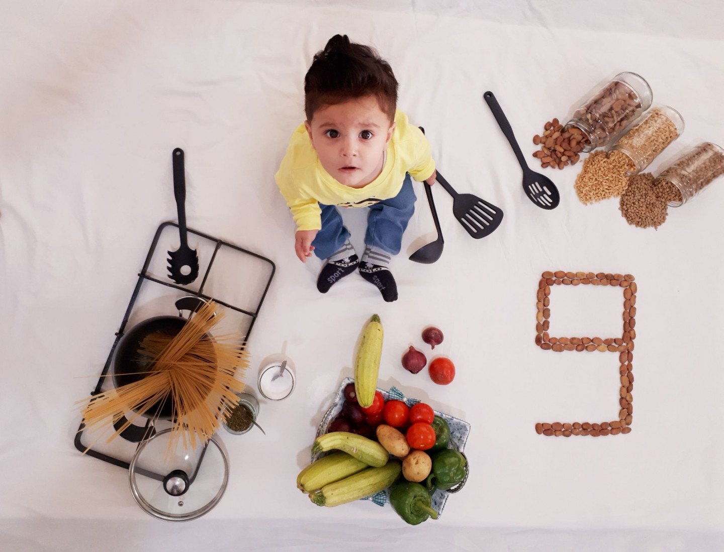 نه ماهگی نوزاد آیهان فرشته من