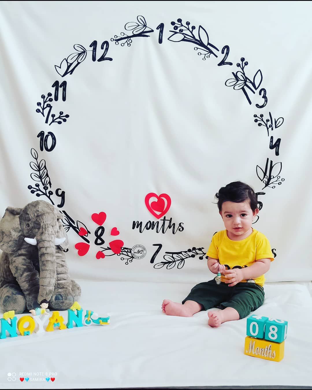 هشت ماهگی نوزاد نویان نوده فراهانی