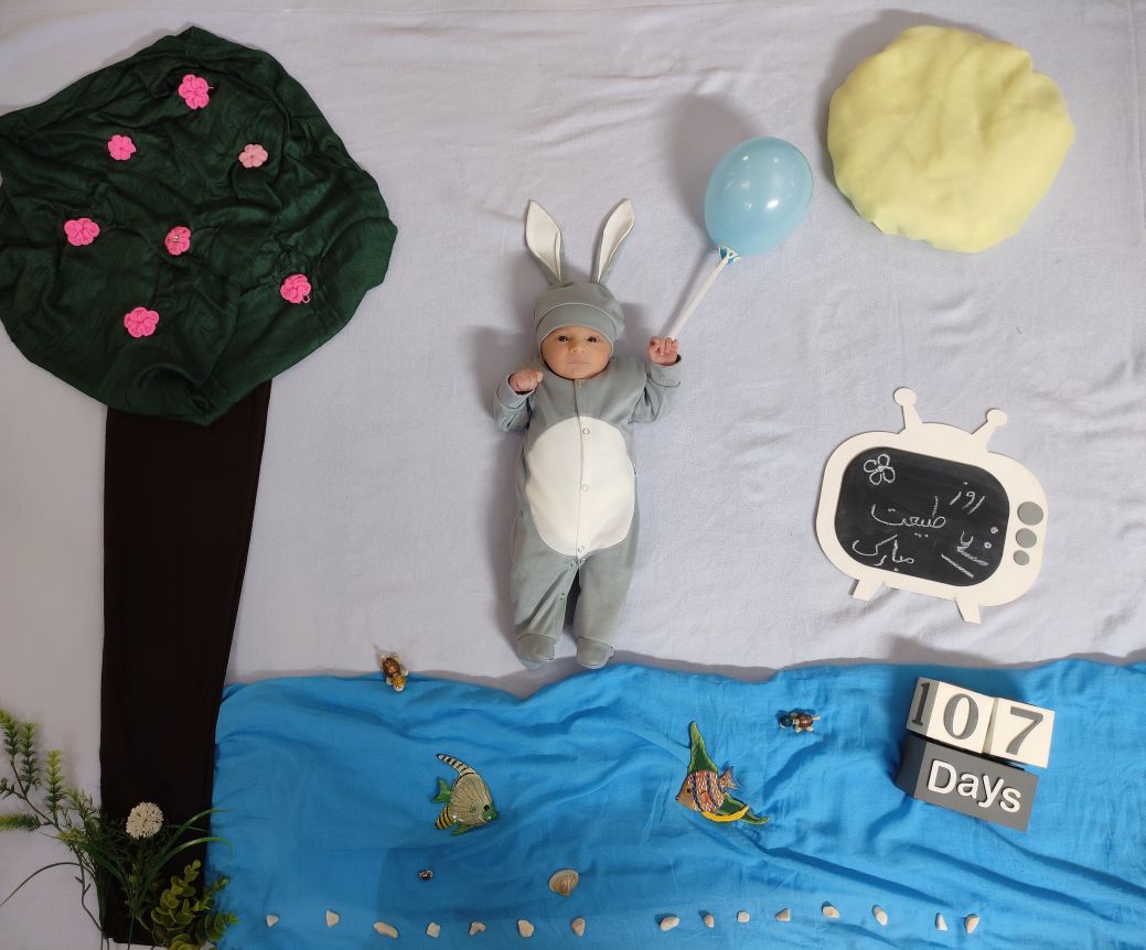 متولد شدن نوزاد طاها