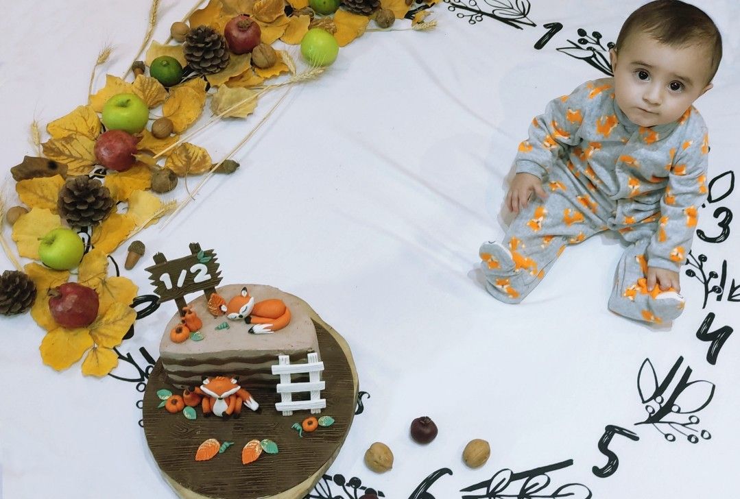 تم عکس پاییزی نوزاد طاها