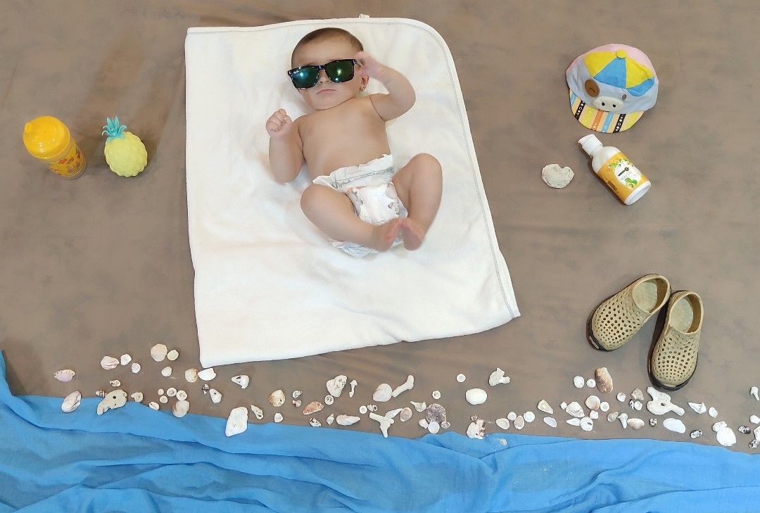 تم عکس تابستانی کودک طاها