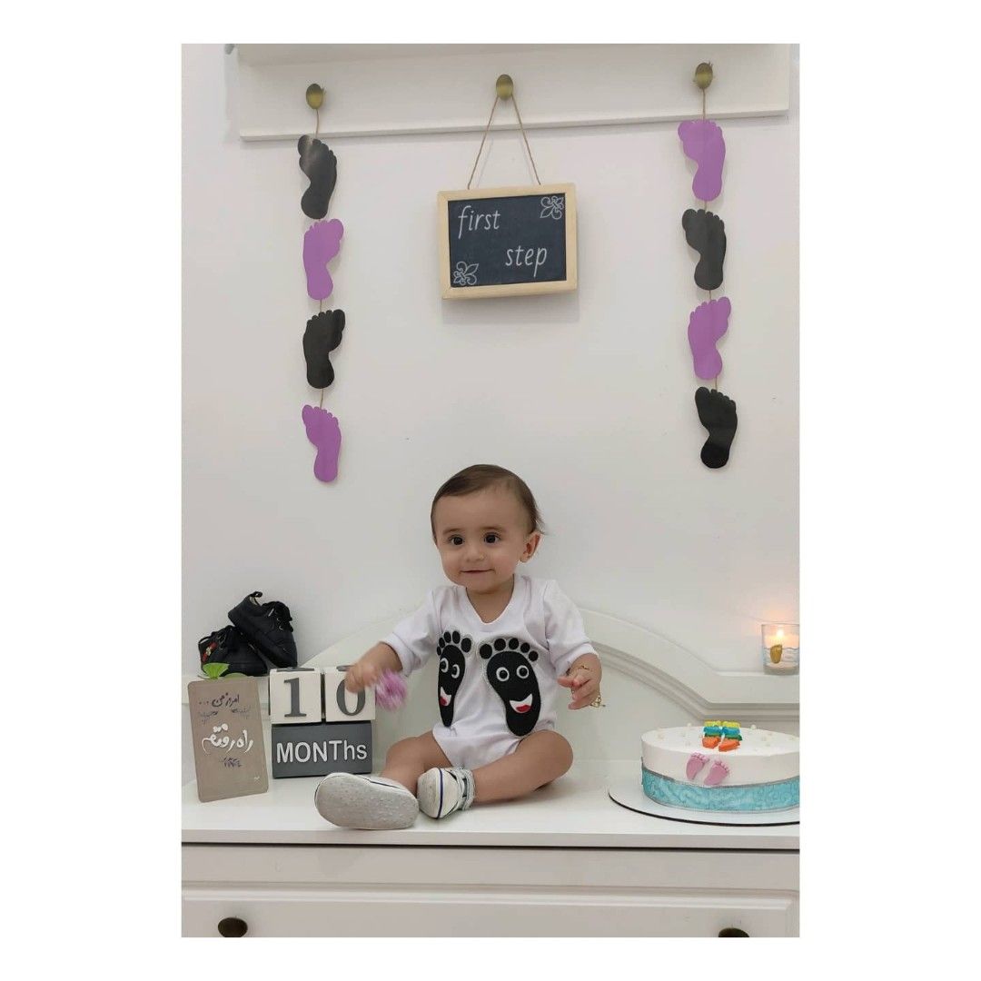 راه رفتن نوزاد طاها