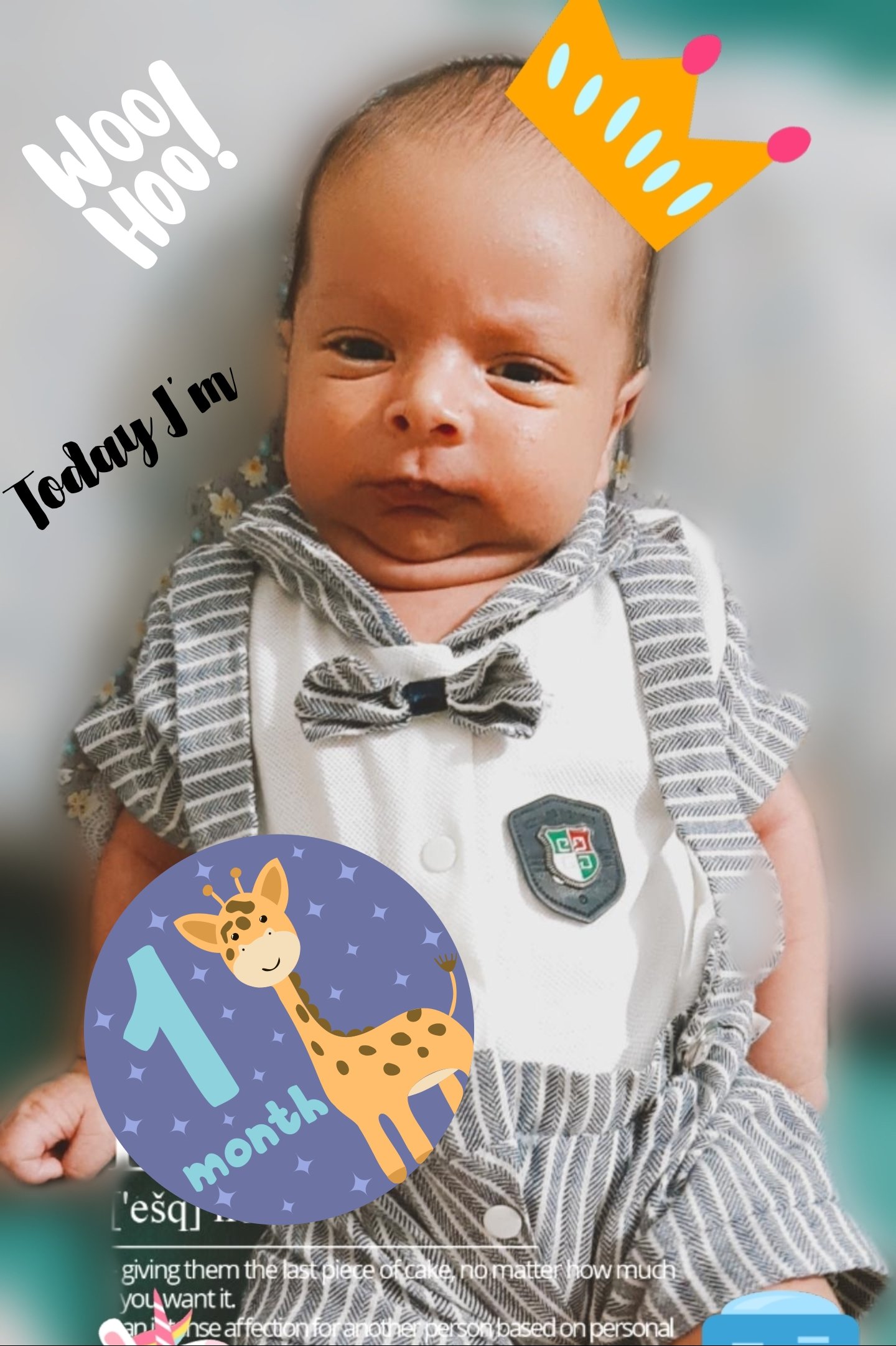 یک ماهگی نوزاد ساتیارغفوری