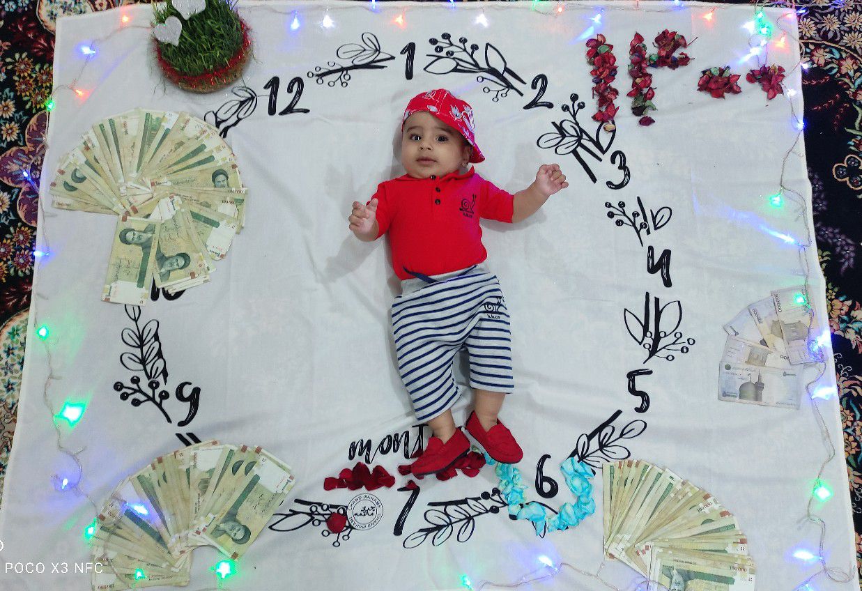 شش ماهگی نوزاد امیرحسین خبیده