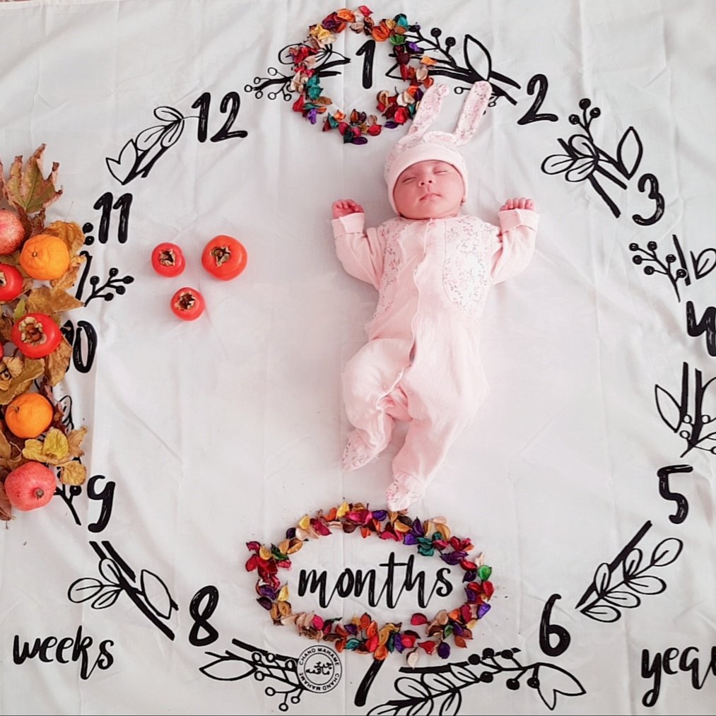 یک ماهگی نوزاد ماهلین صالحی