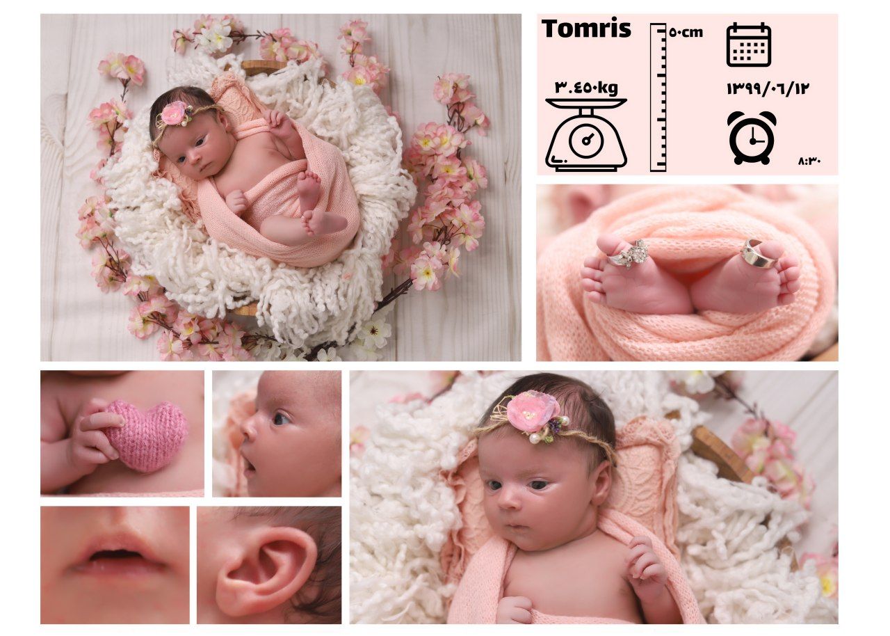 متولد شدن نوزاد تومریس نگارستانی