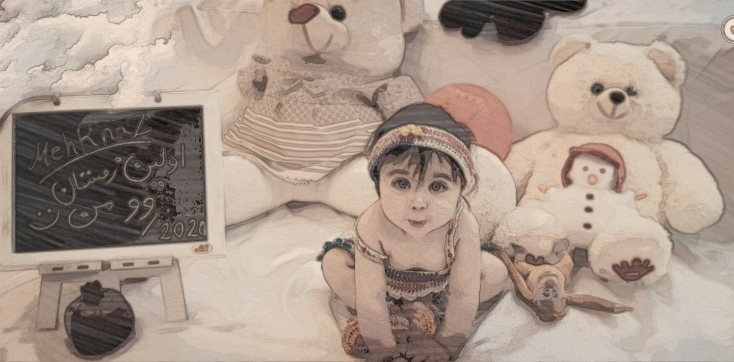 تم عکس زمستانی نوزاد مهرناز بهنیا