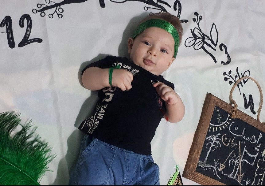 چهار ماهگی نوزاد پویان قیاسوند