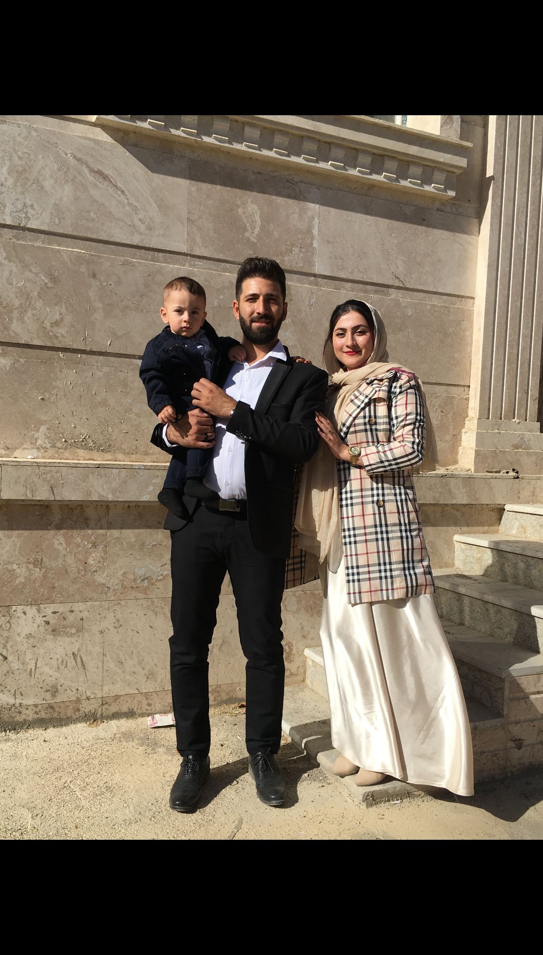 عکس نوزاد با پدر سامیار جمالی